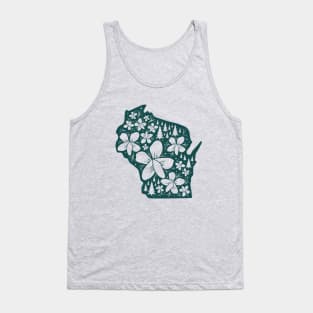 Wisconsin Floral Nature Design Tank Top